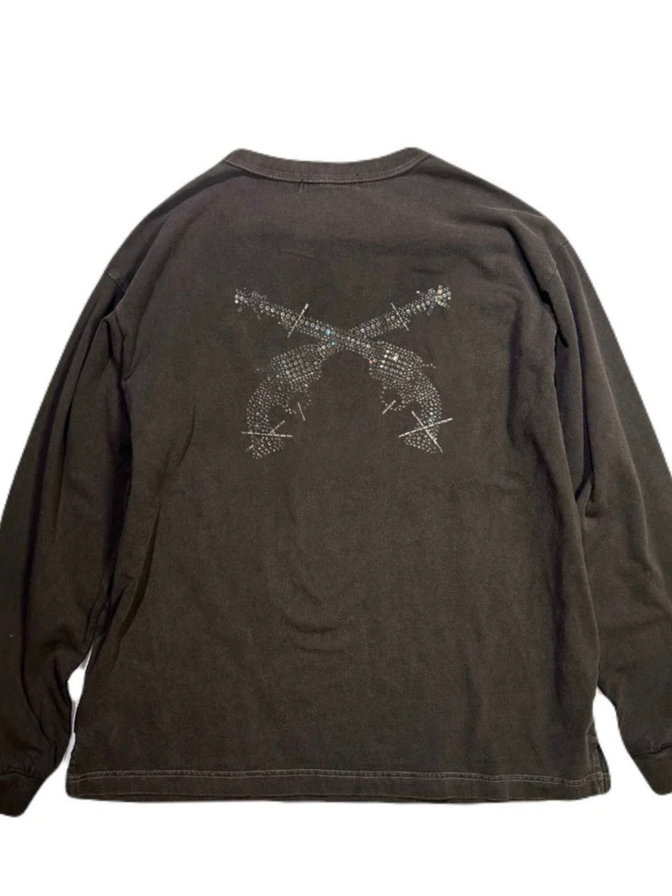 CROSSGUN ALL CRYSTAL L/S T-SHIRT