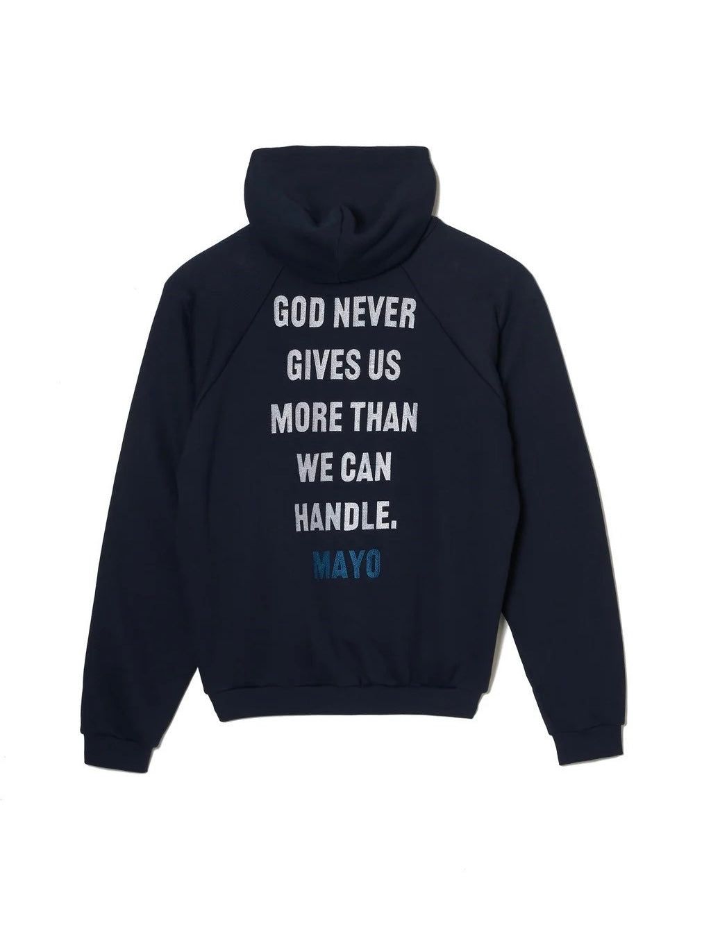 TRUST IN GOD EMBROIDERY HOODIE/NAVY