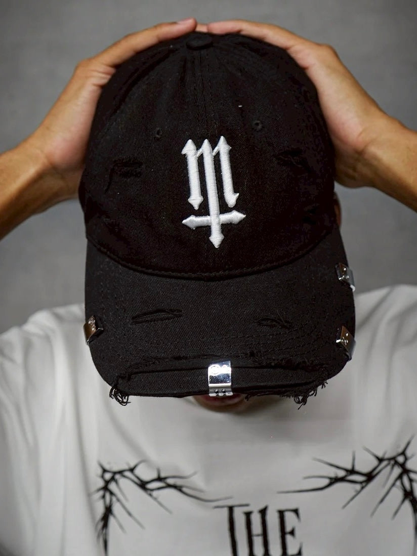 Distress Baseball Cap ''M''(GRAY)