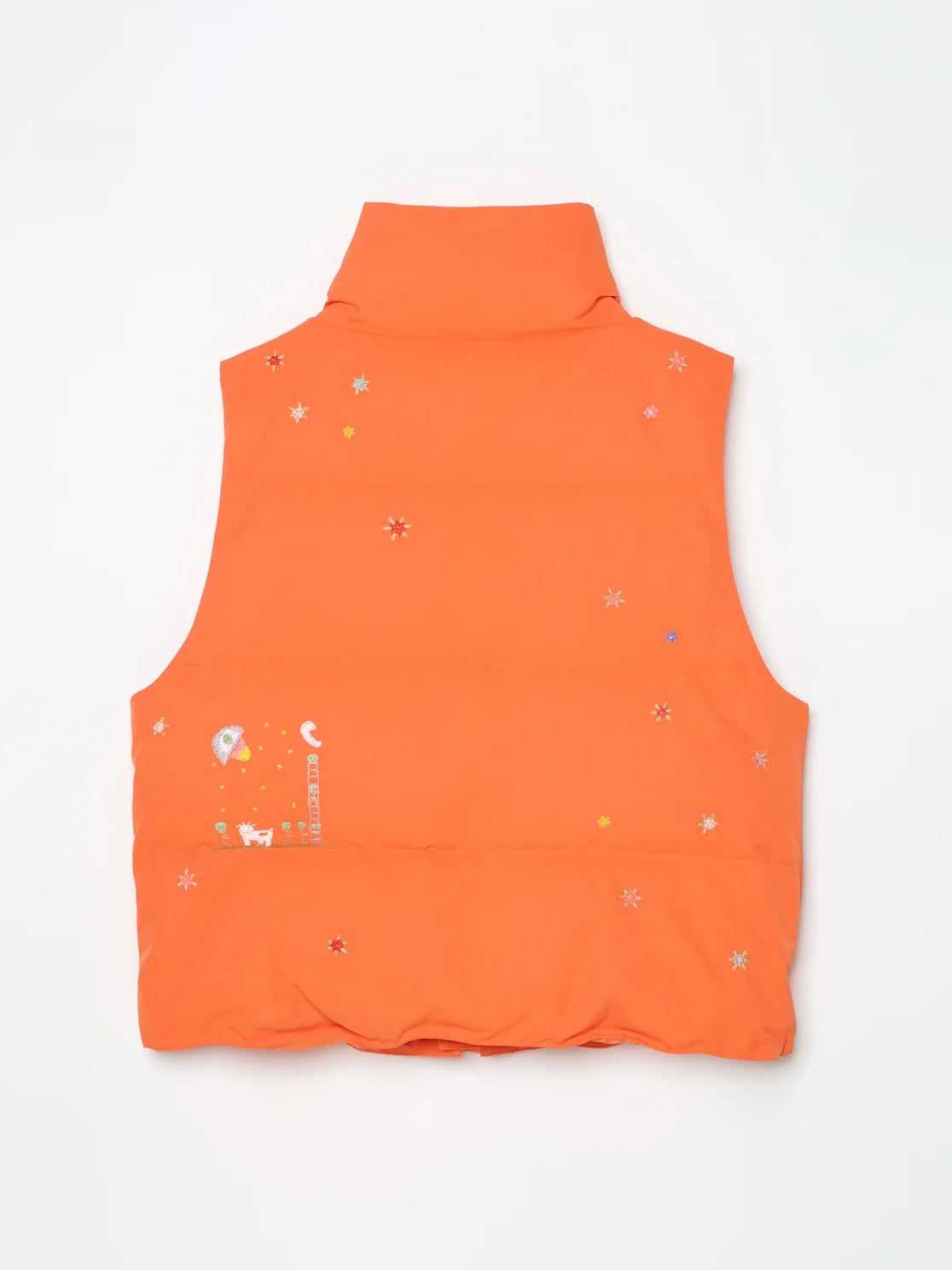 HAND GARDEN EMBROIDERY DOWN VEST