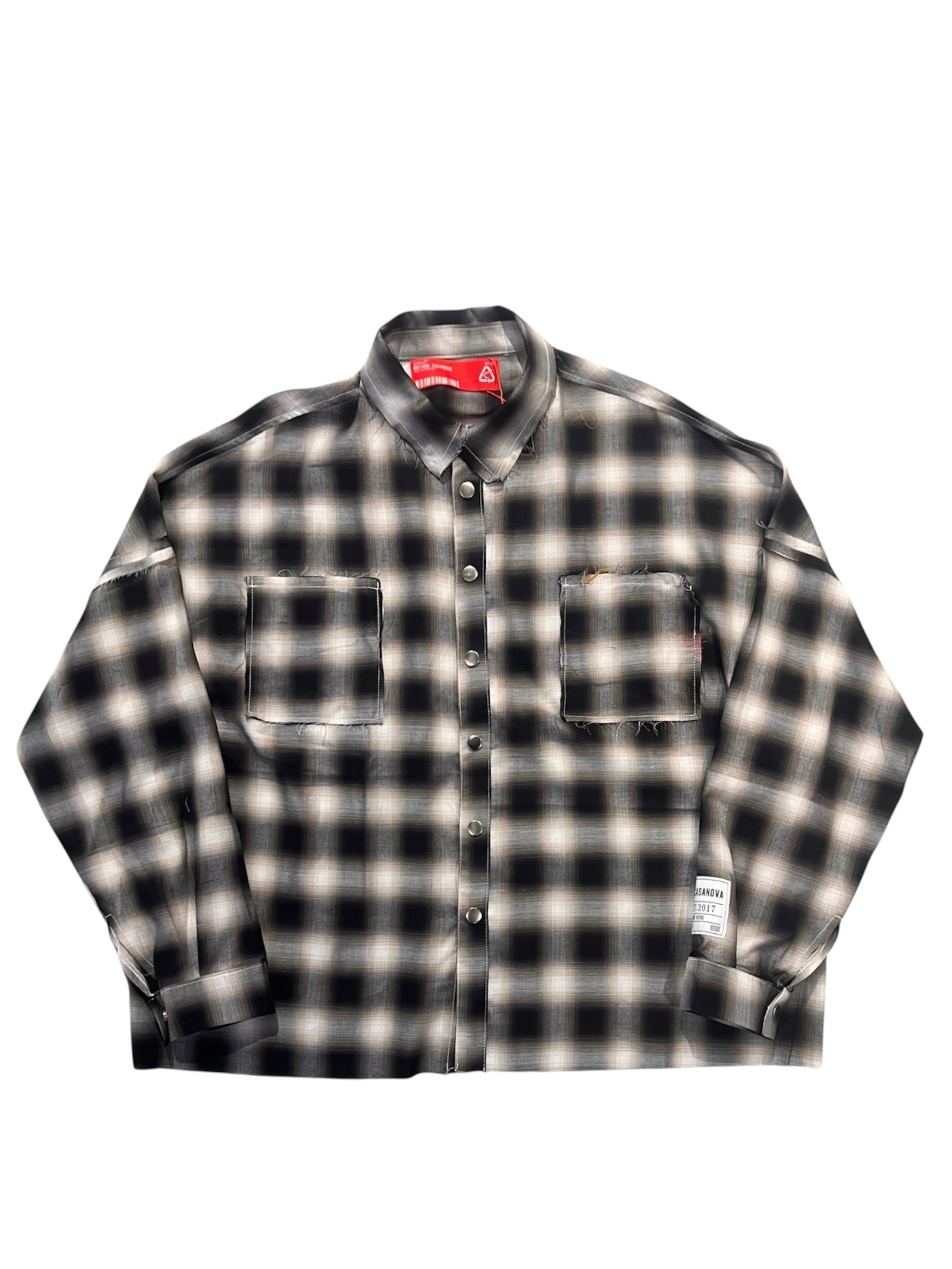 OMBRE CHECK SHIRTS JACKET FROGMAN