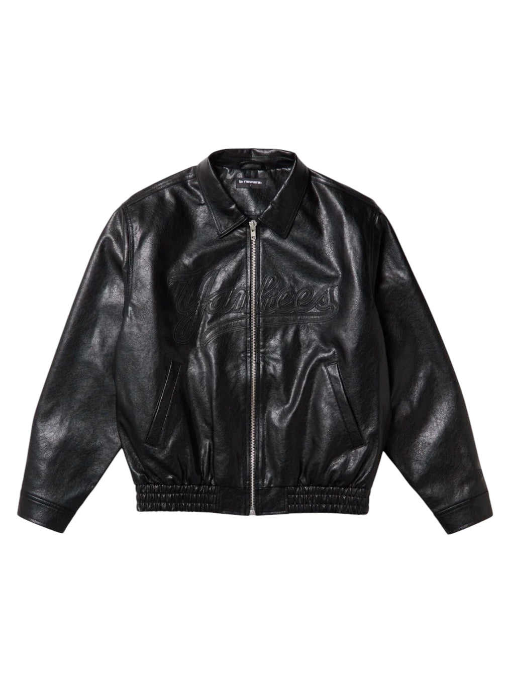シンセティックレザー ジャケット ニューヨーク・ヤンキース ブラック
