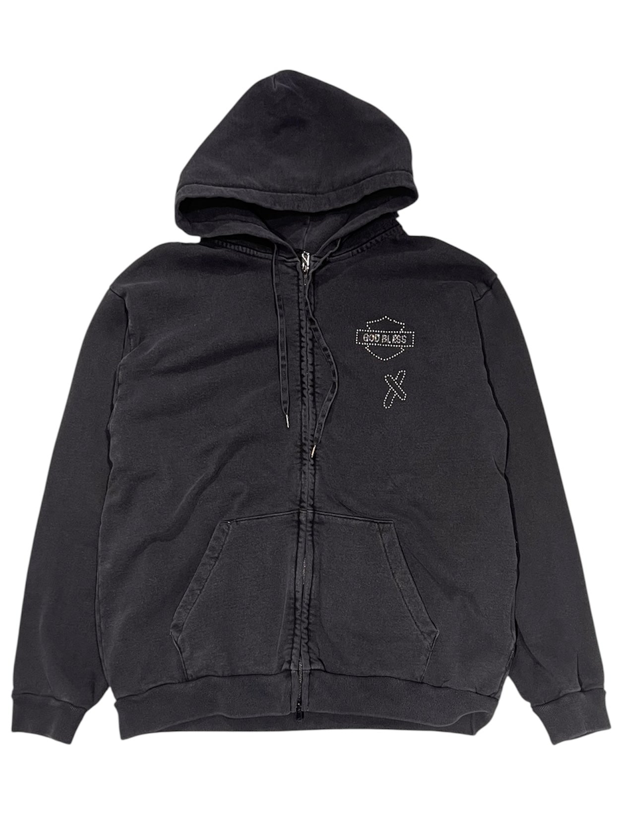 CROSSSGUN CHAIN EMBROIDERY HOODIE