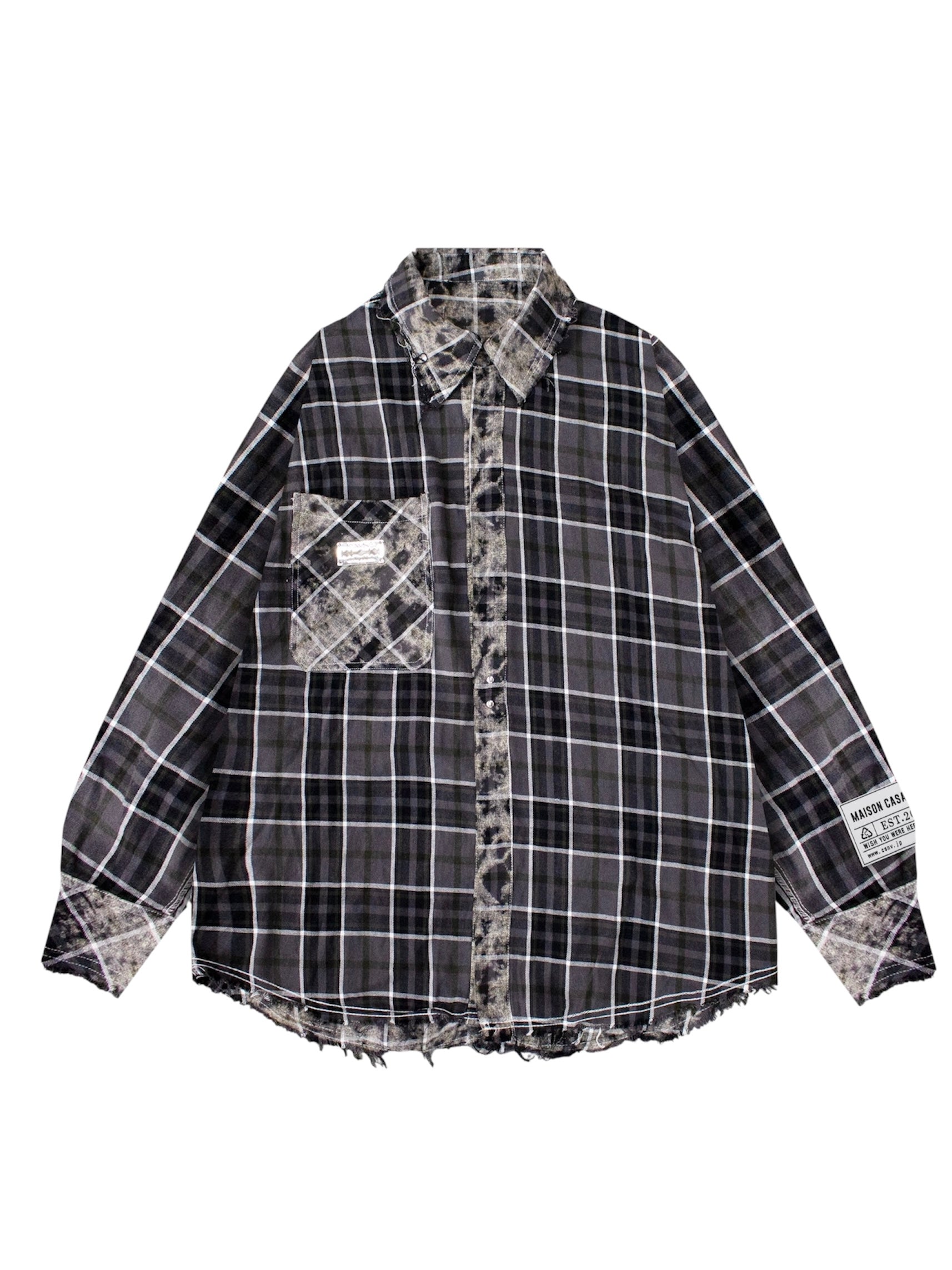 Bleached Reversible Check Shirts