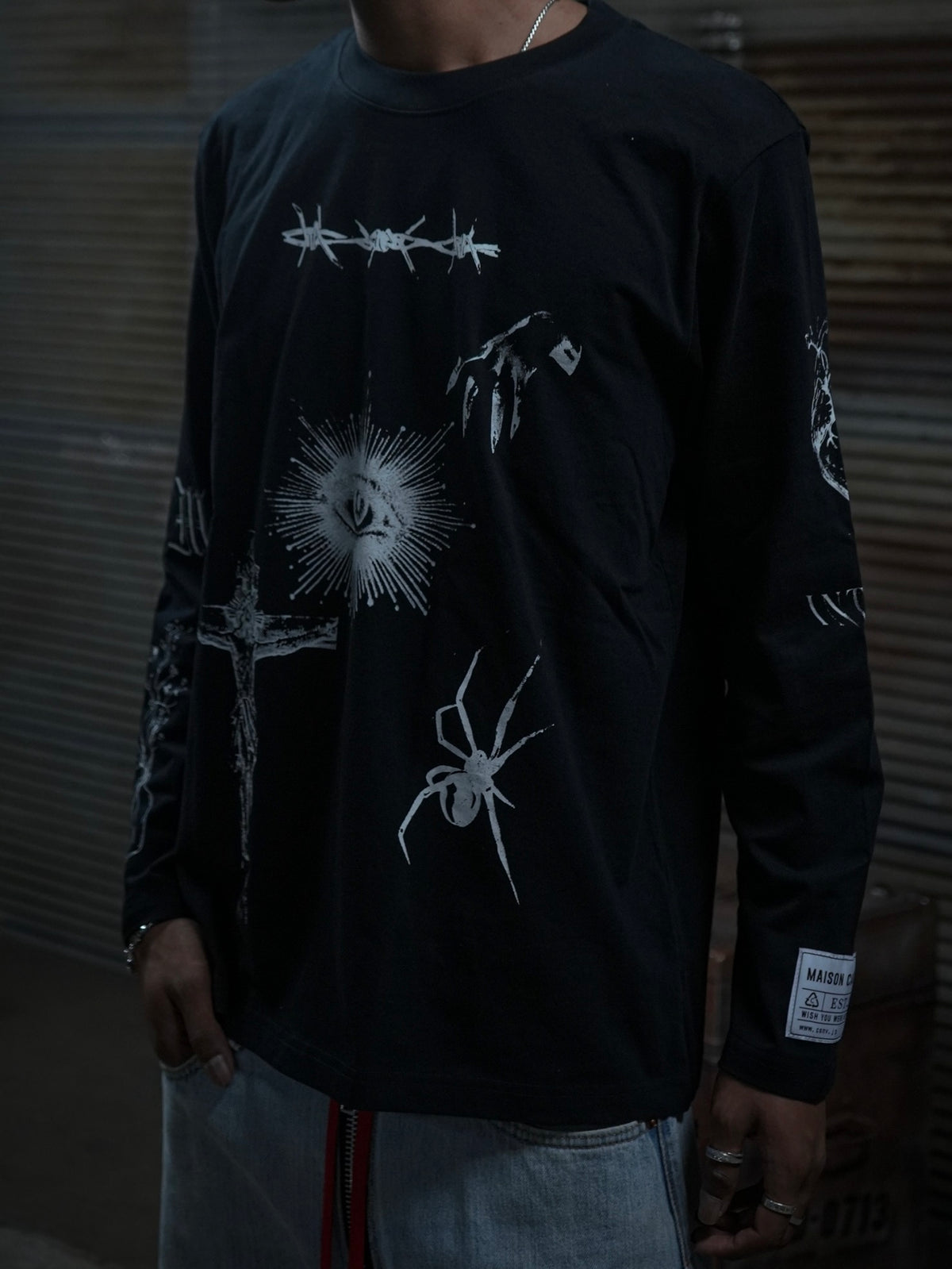 LONG SLEEVE TEE PRAYER(WHITE)