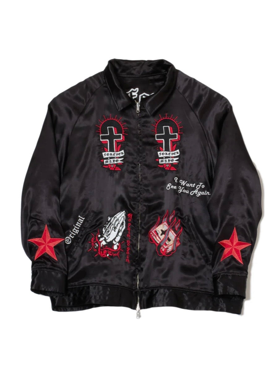 MAYO EMBROIDERY WITH COLLAR REVERSIBLE SOUVENIR JKT