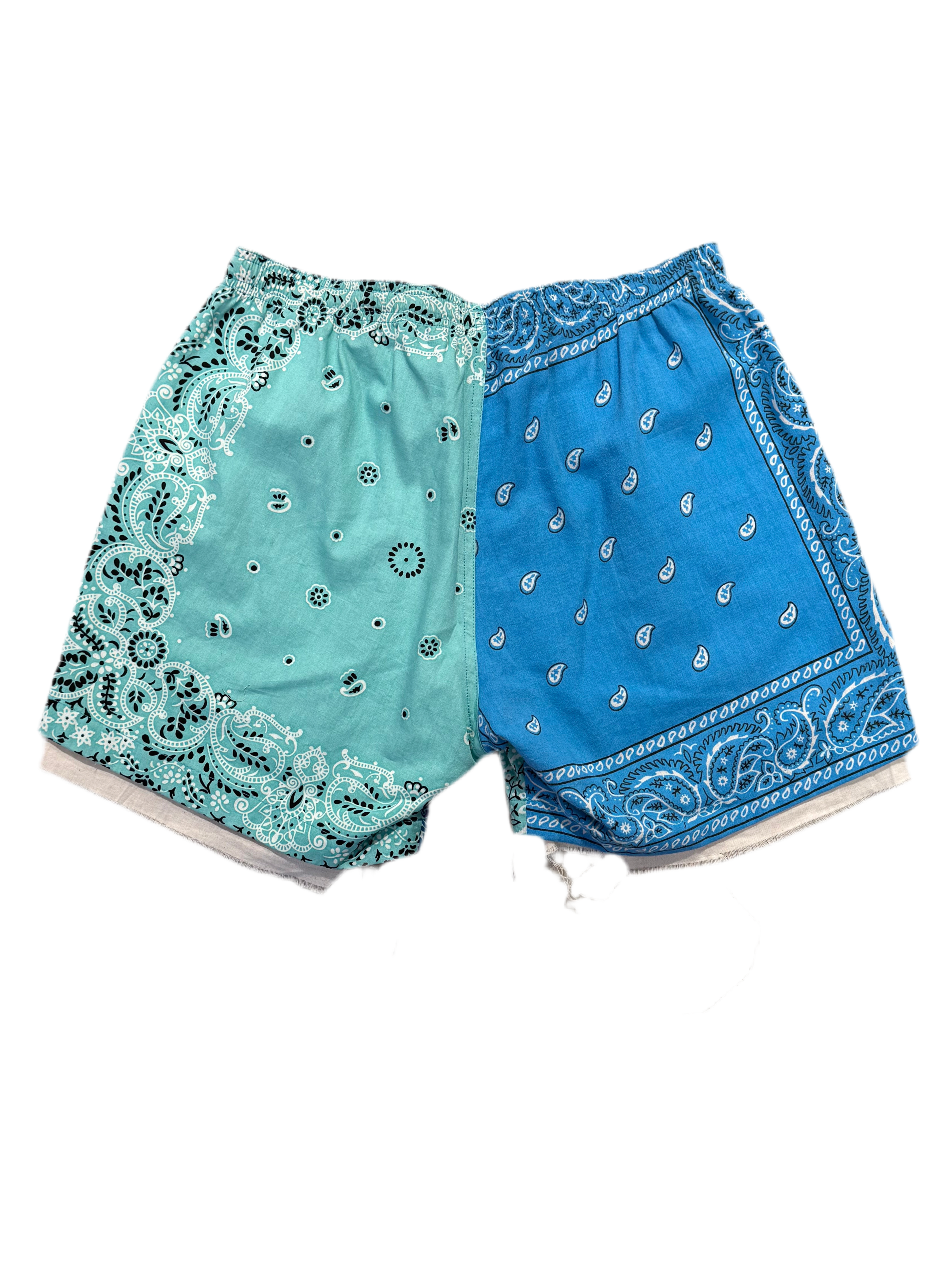 PATCHWORK BANDANA SHORT PANTS