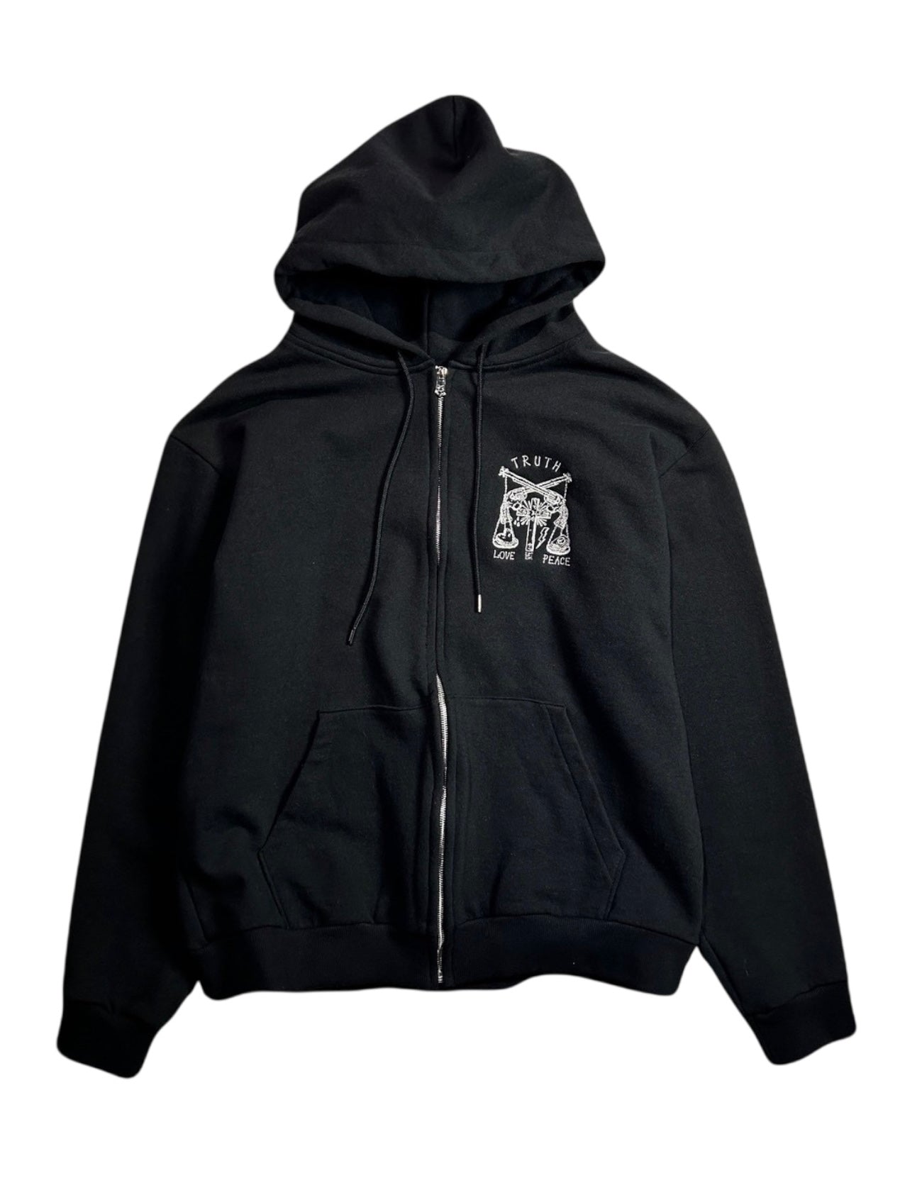 CROSS SWAROVSKI CRYSTAL HOODIE / BLACK