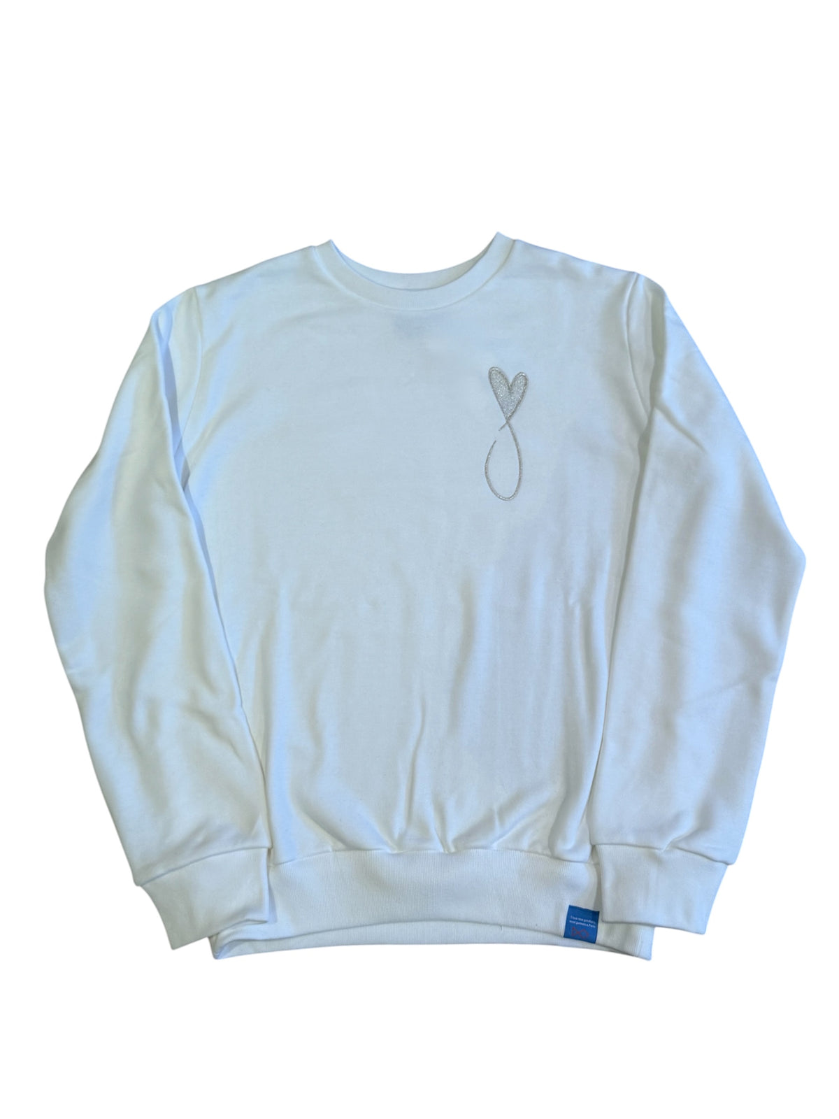 Tiphanie Big Logo Sweat/WHITE×SILVER