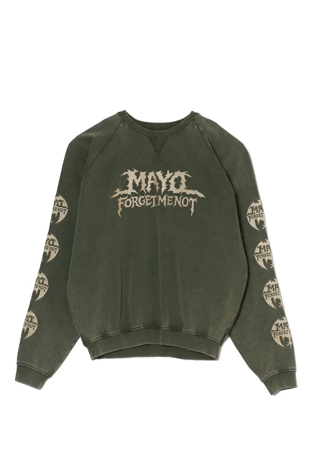 MAYO BANDANA SKULL EMBROIDERY CREW NECK SWEAT
/GREEN