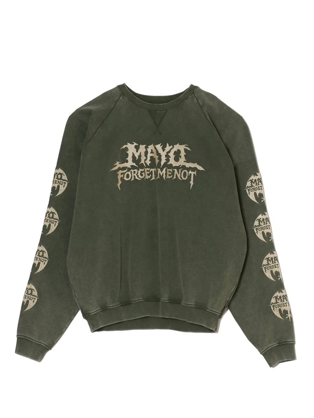 MAYO BANDANA SKULL EMBROIDERY CREW NECK SWEAT
/GREEN