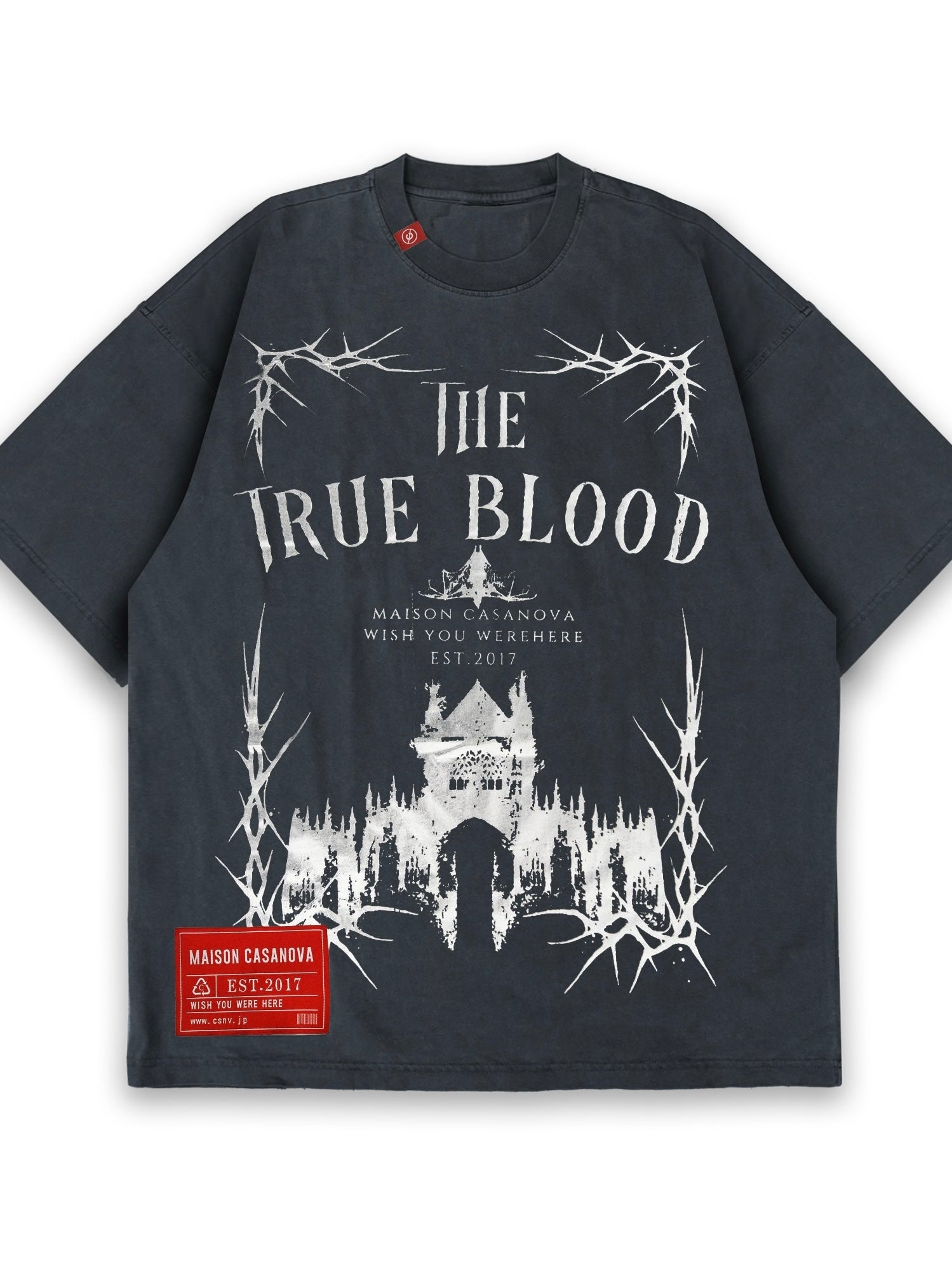 TRUE BLOOD TEE(GRAY)