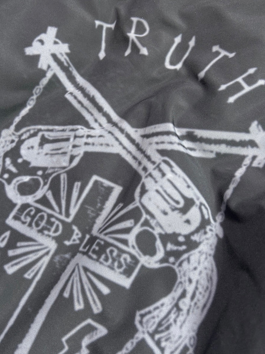 CROSS INKJET PRINT HOODIE