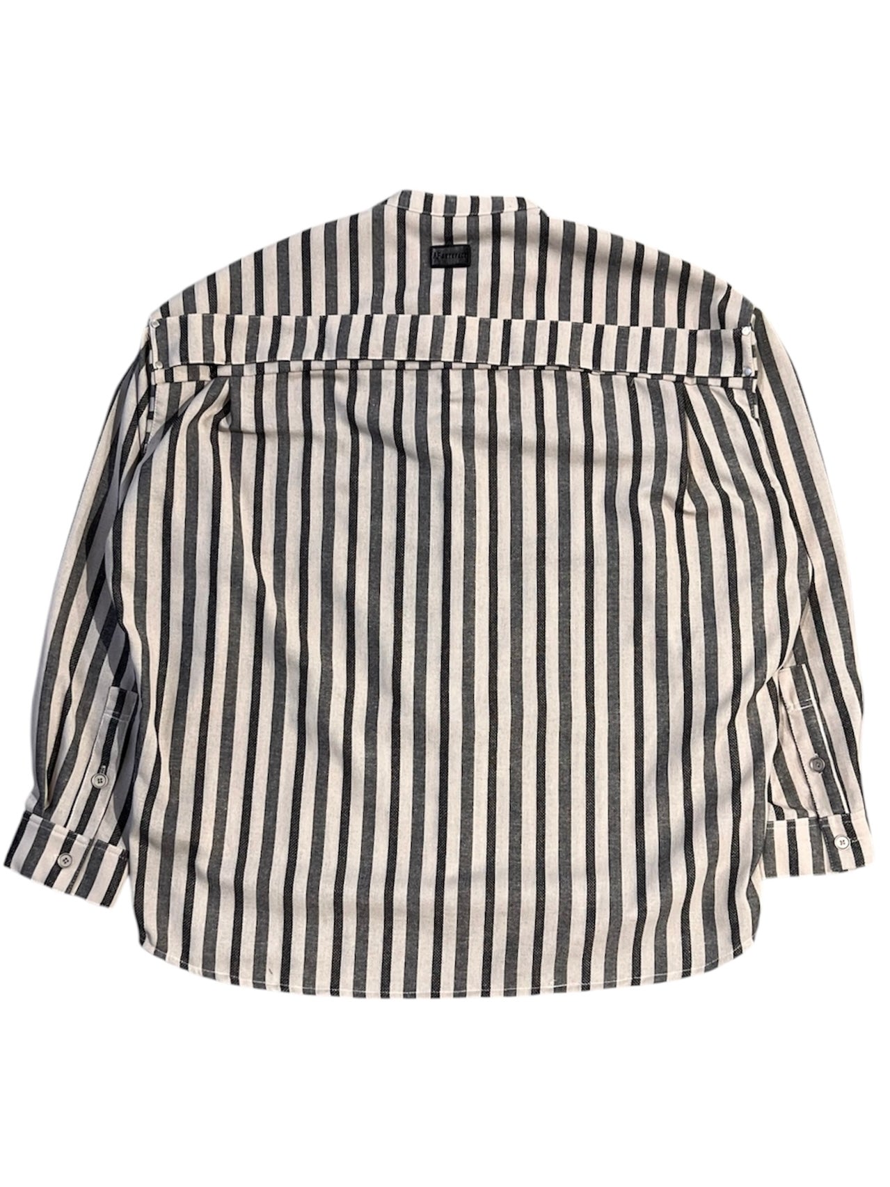 STRIPES SHIRTS(CREAM x LIGHT GREY)