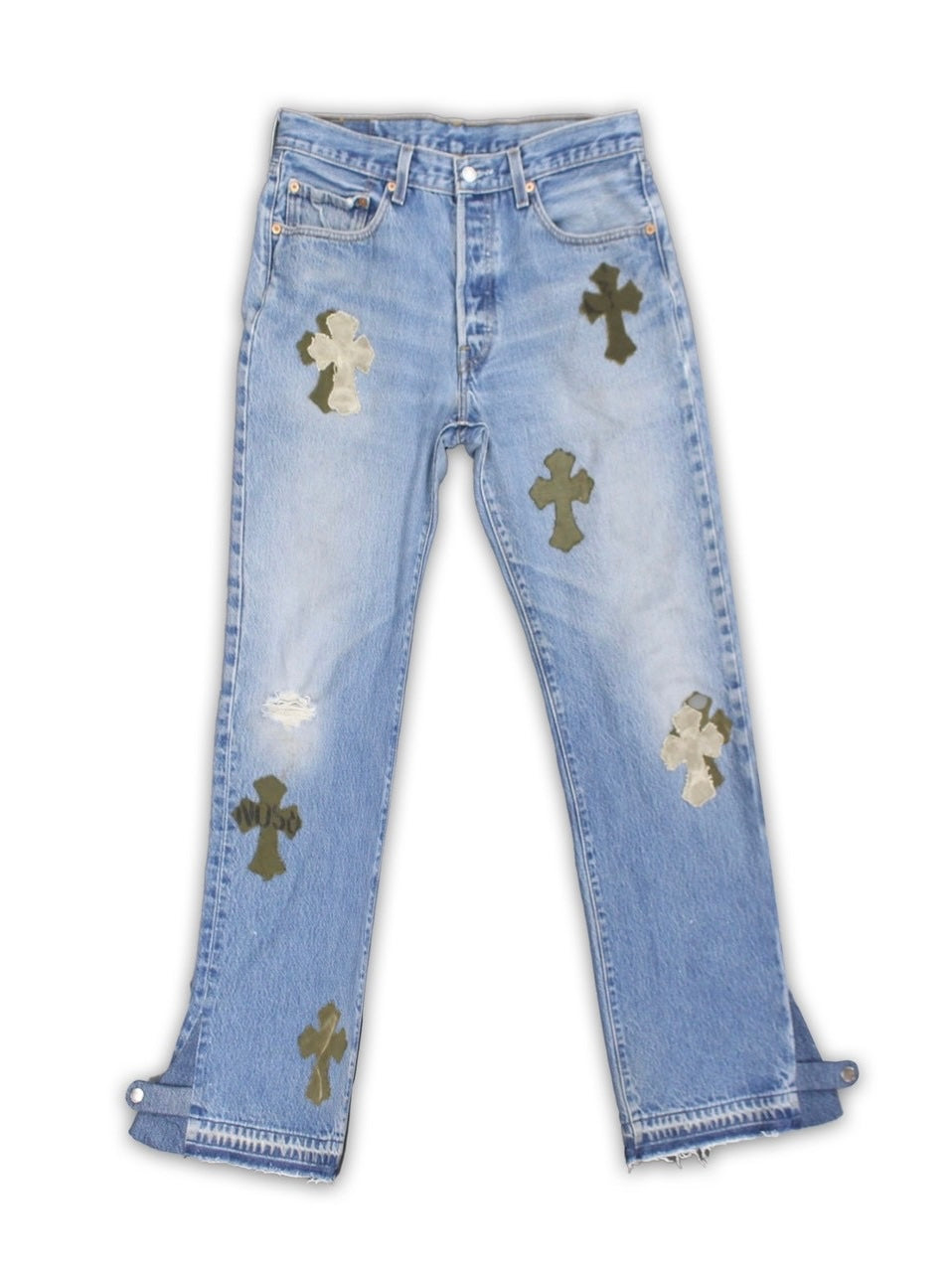 Re:501 Remake Cross Patch 2Way Denim W36 L30