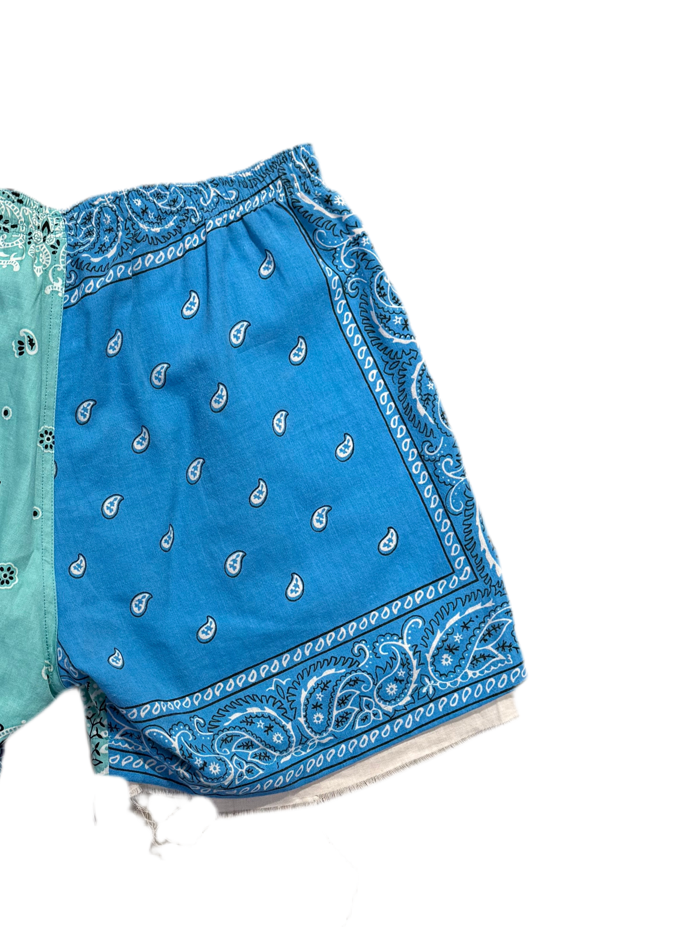 PATCHWORK BANDANA SHORT PANTS