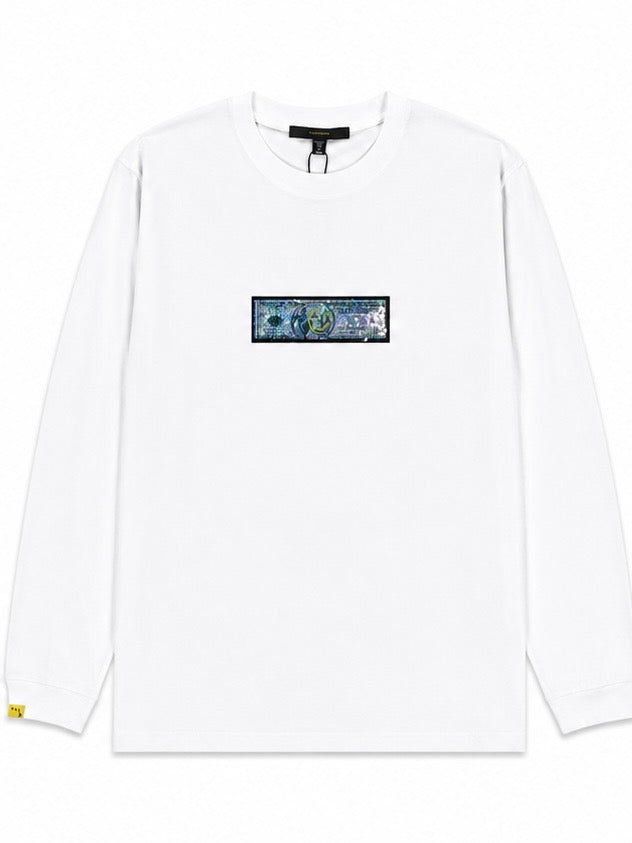 DO YOU WANT シークイン LS Tシャツ(WHITE)