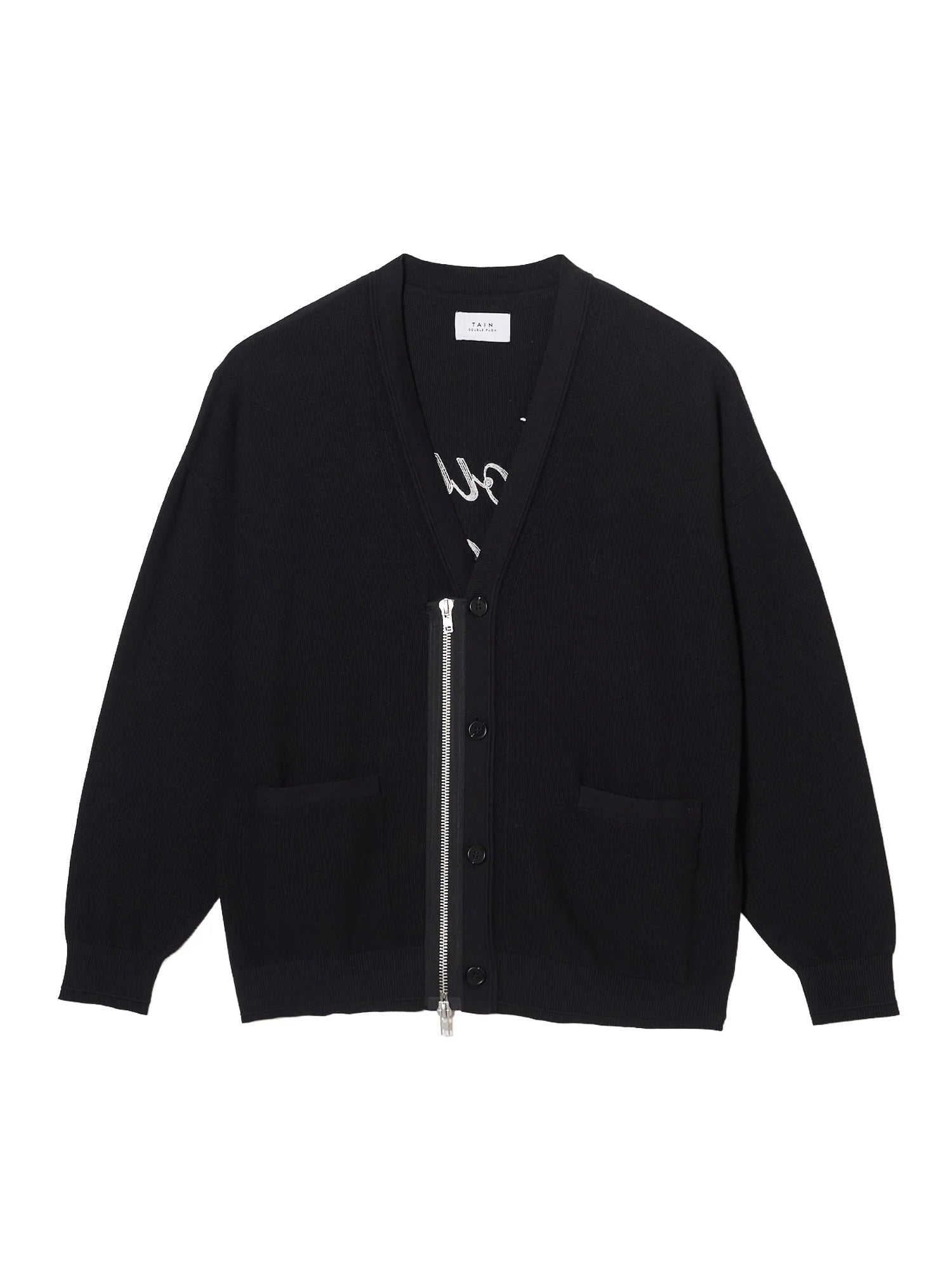 KNIT ZIP CARDIGAN