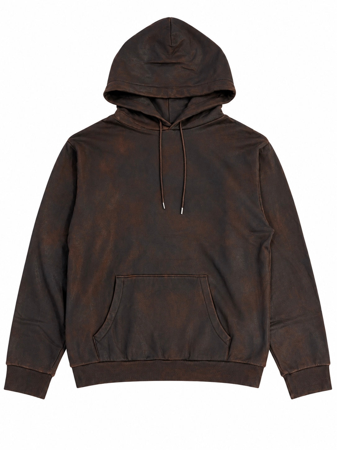 FOIL PRINT HOODIE(BROWN)