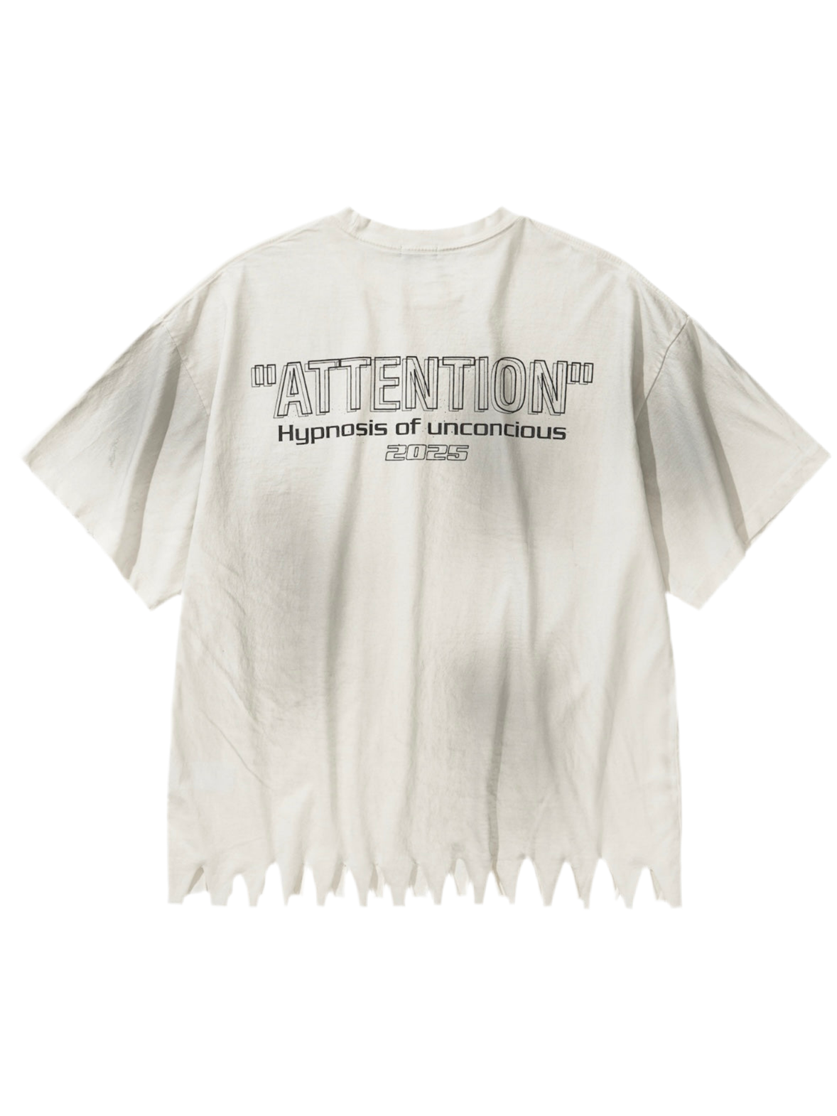 ATTENTION T-SHIRT アテンショングラフィックダメージTシャツ