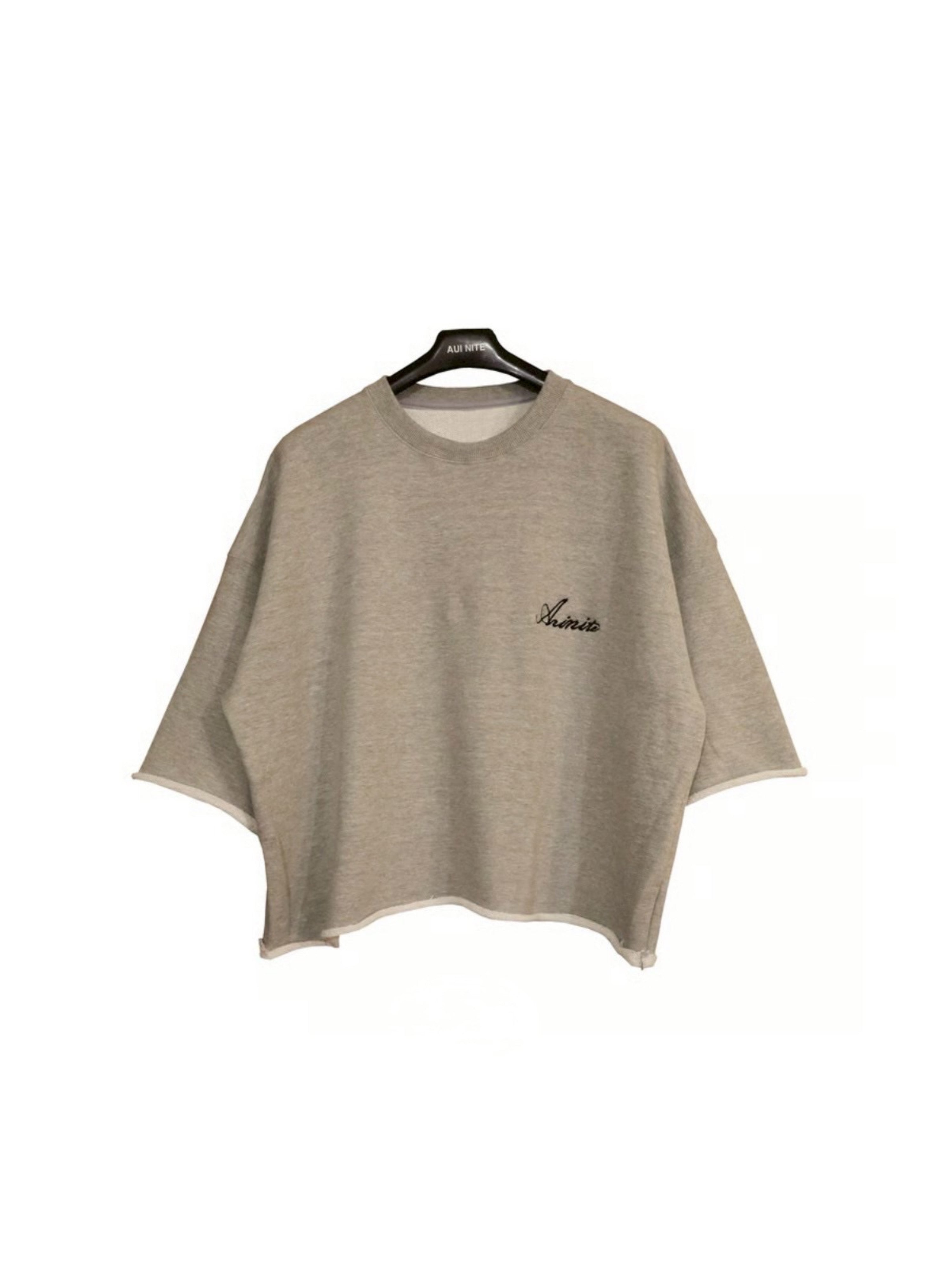 AUINITE/cutoff embroidery logo sweat