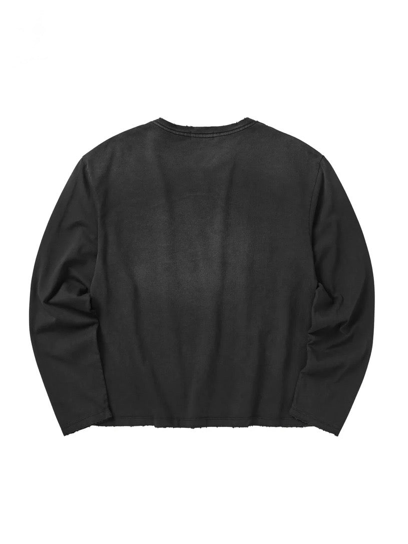 NO FOLLOW LONG SLEEVE T-SHIRT / BLACK
