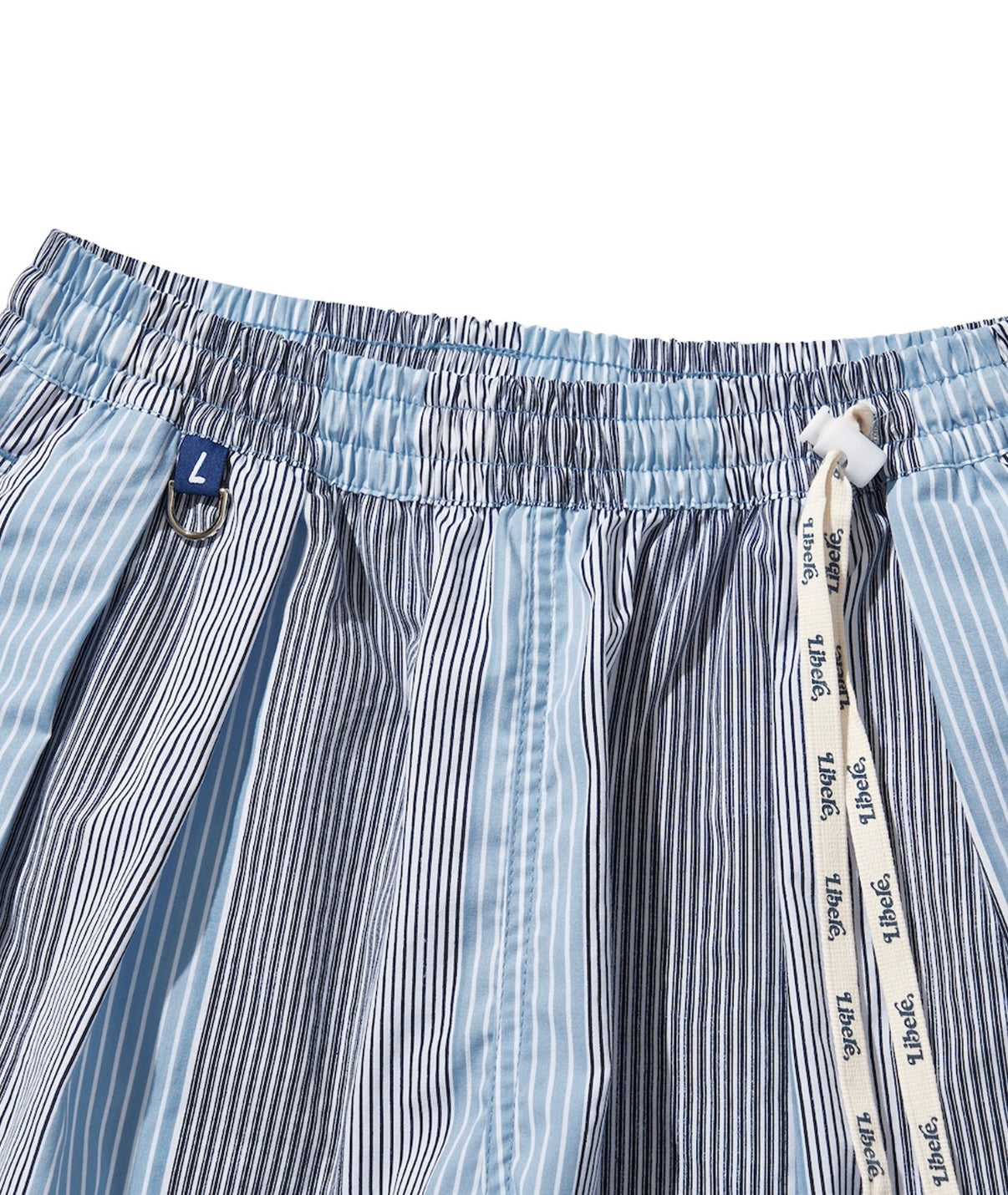 ST SHORT PANTS/ワイドイージーストライプショートパンツ