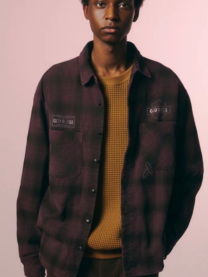 SHGGY CHECK SHIRT METAL