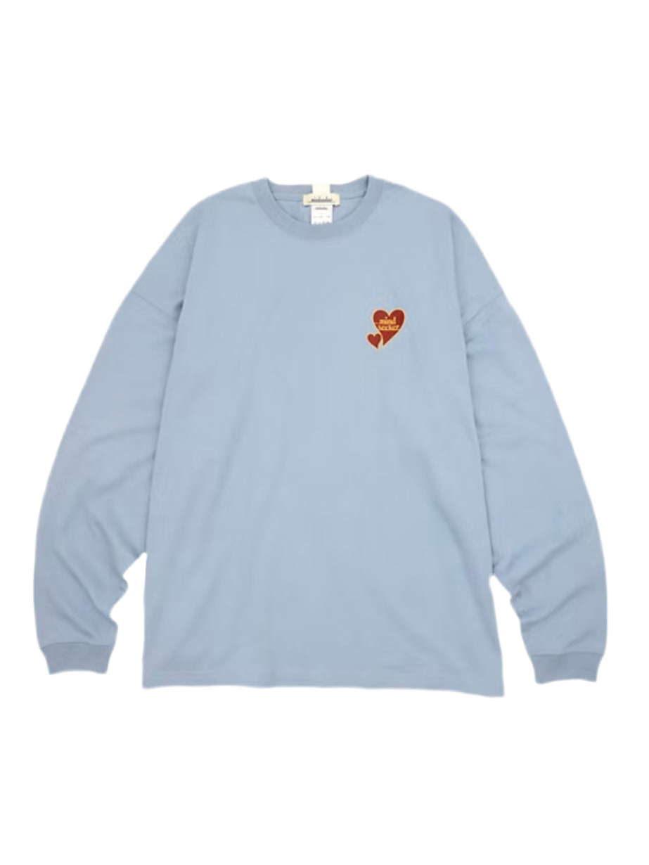 ONE POINT HEART LOGO L/S TEE
