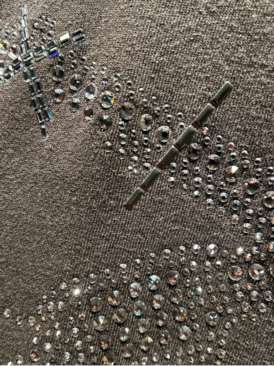 CROSSGUN ALL CRYSTAL L/S T-SHIRT