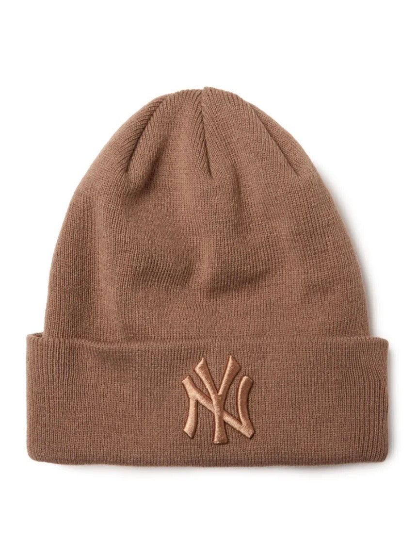 ベーシック カフニット MLB Tonal Logo ニューヨーク・ヤンキース ベージュ