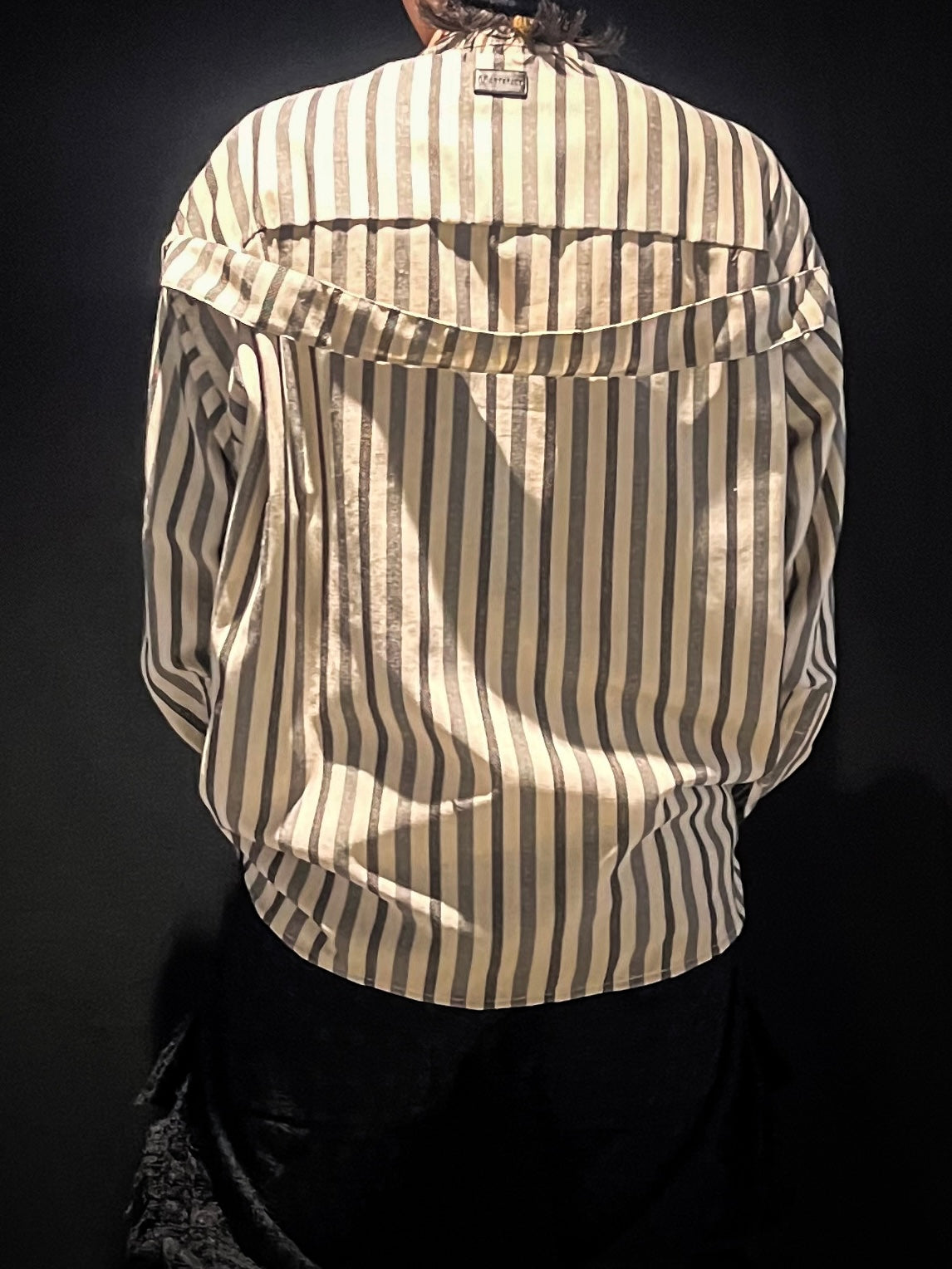 STRIPES SHIRTS(BLACK x LIGHT GREY)