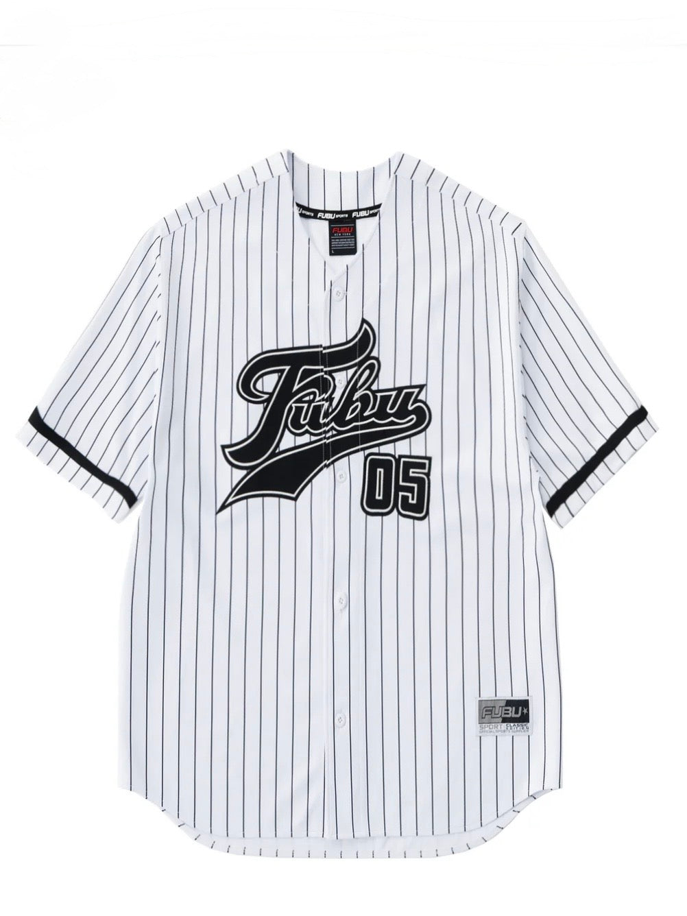 PATCH BASEBALL SHIRTS/WHITE