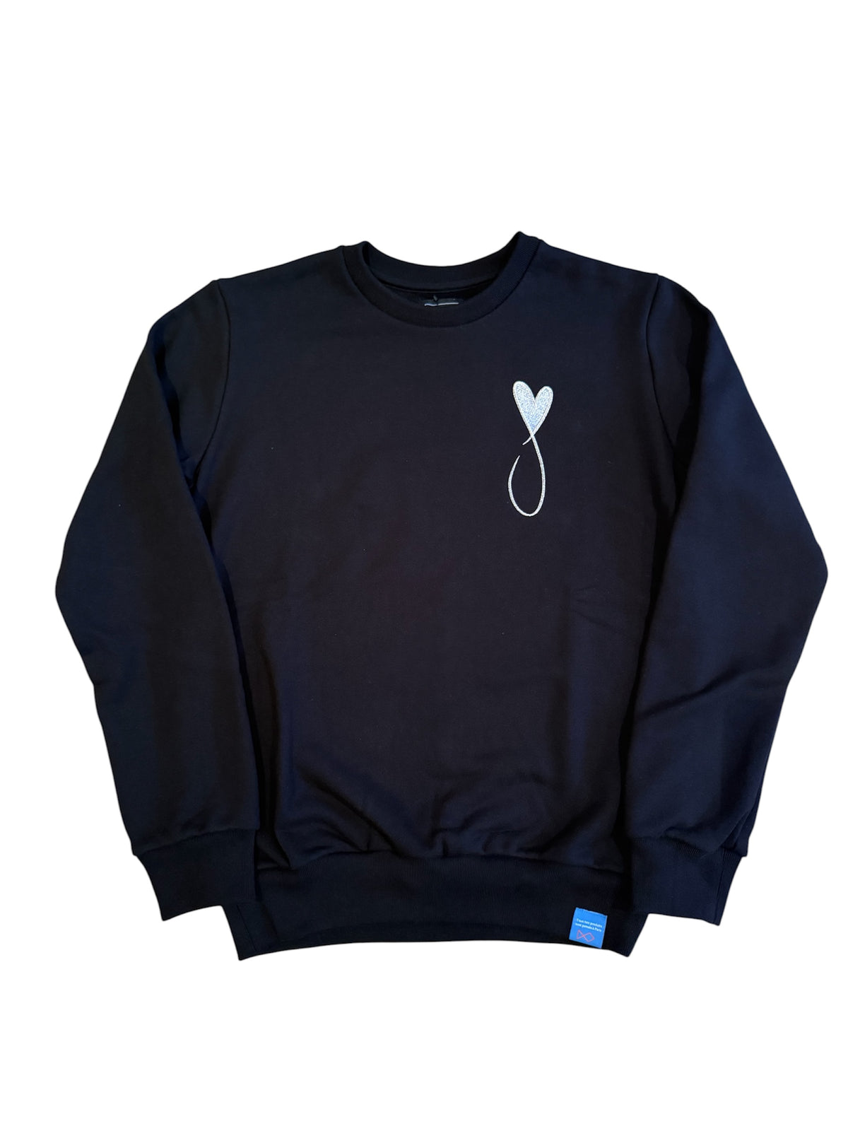Tiphanie Big Logo Sweat/BLACK×SILVER
