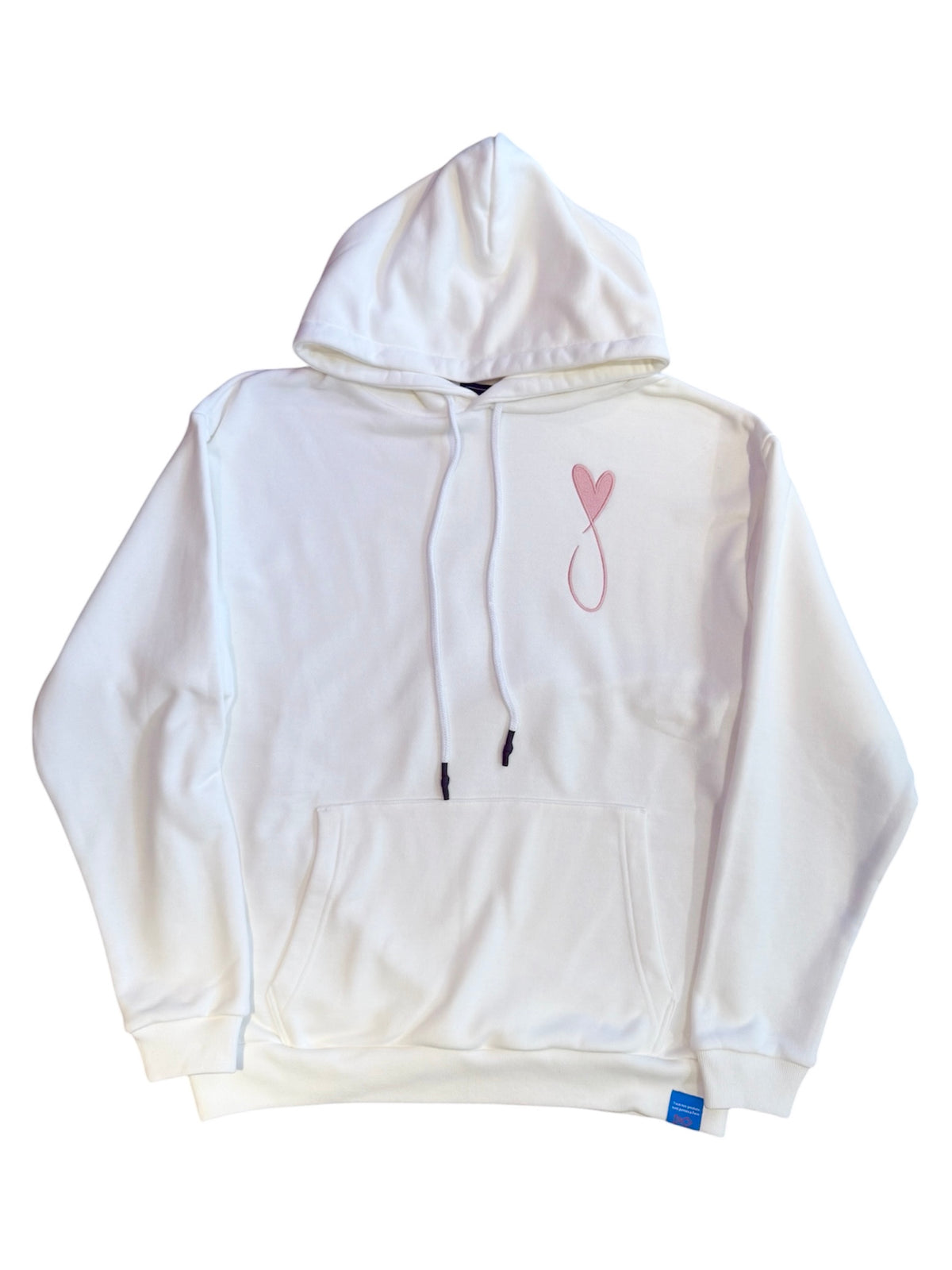 ハートフィッシュビッグロゴフーディー/White×Pink