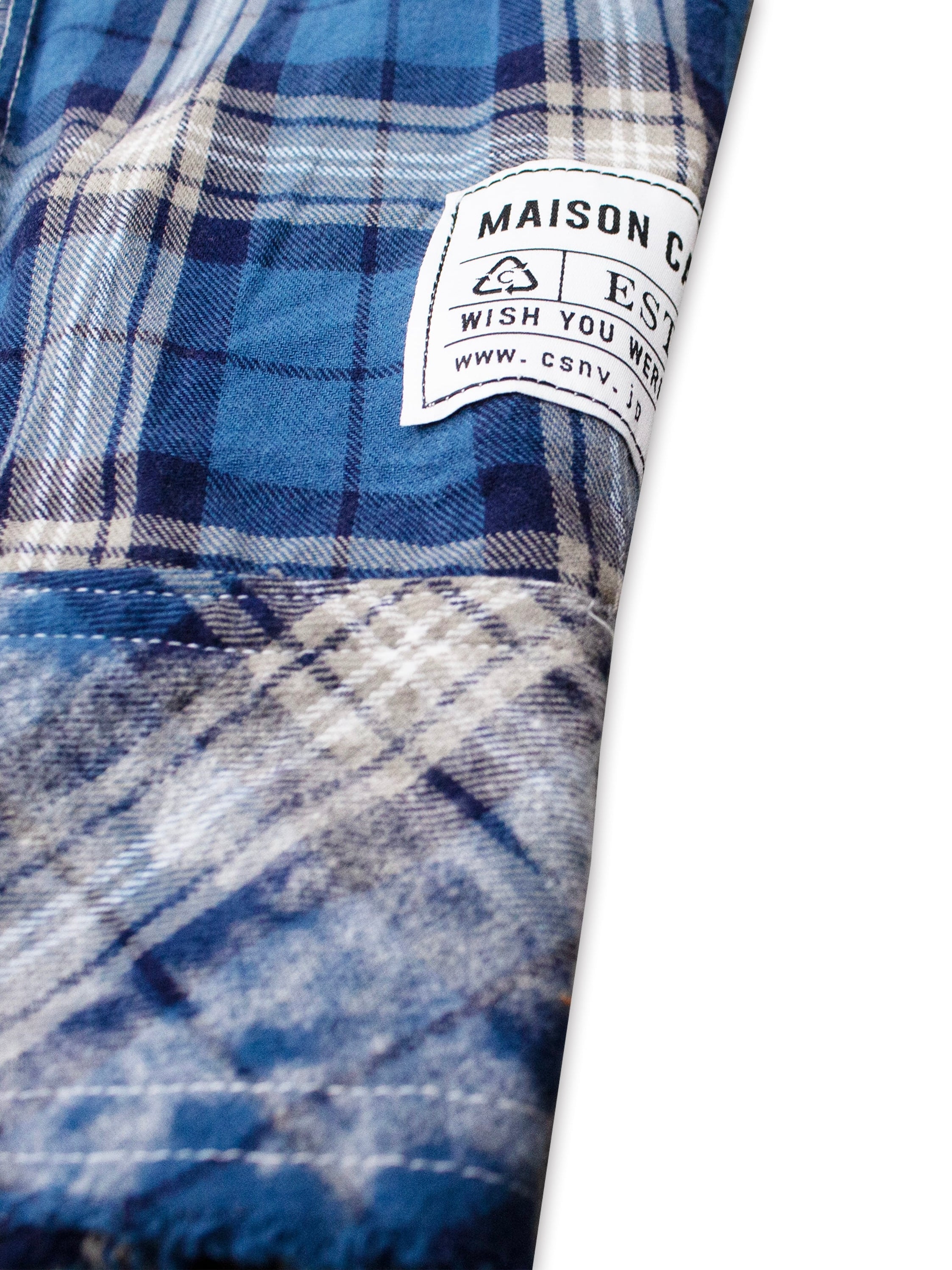 Bleached Reversible Check Shirts