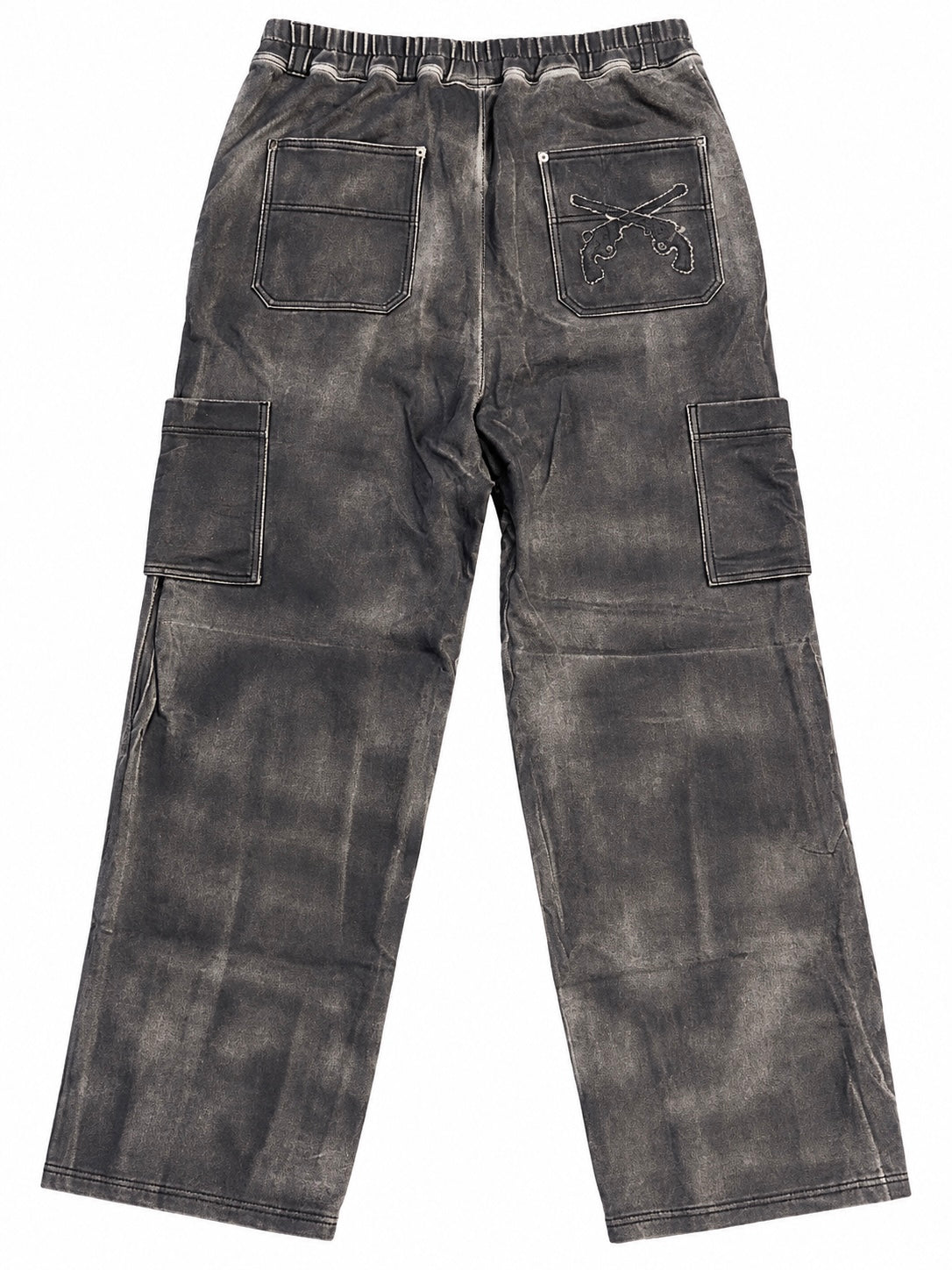 FOIL PRINT PANTS(GRAY)