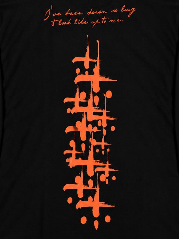 FRENEMY L/S TEE(BLACK×ORANGE)