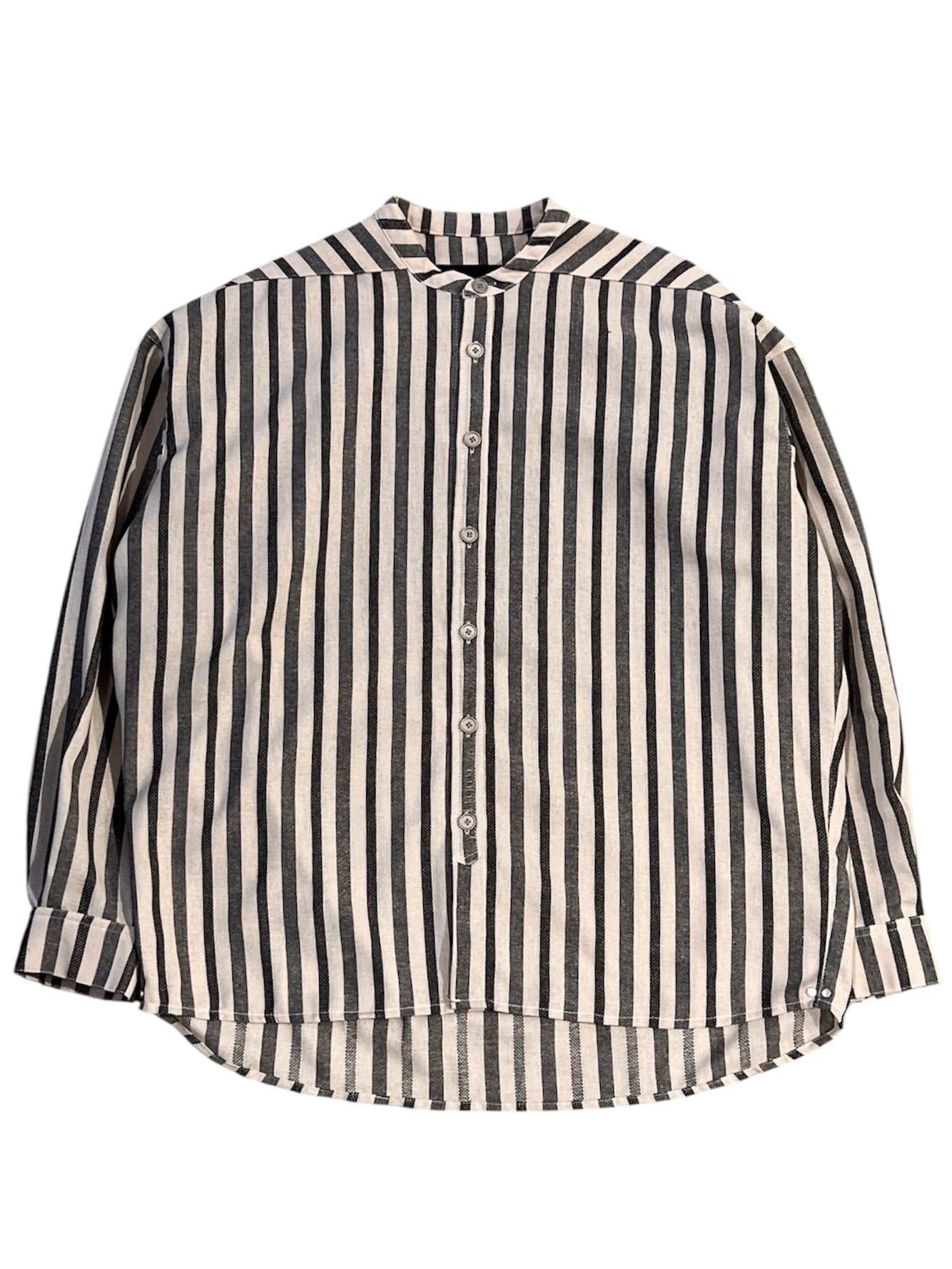 STRIPES SHIRTS(CREAM x LIGHT GREY)