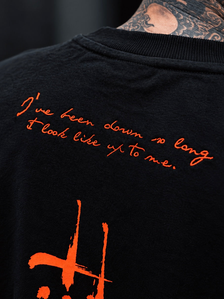 FRENEMY L/S TEE(BLACK×ORANGE)