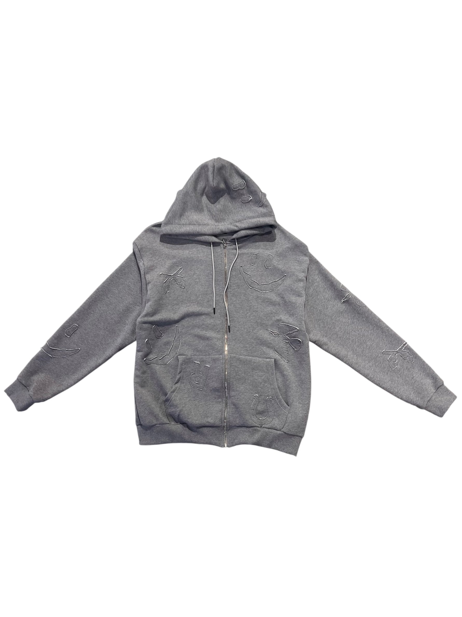 MIX EMB PATCH HOODIE