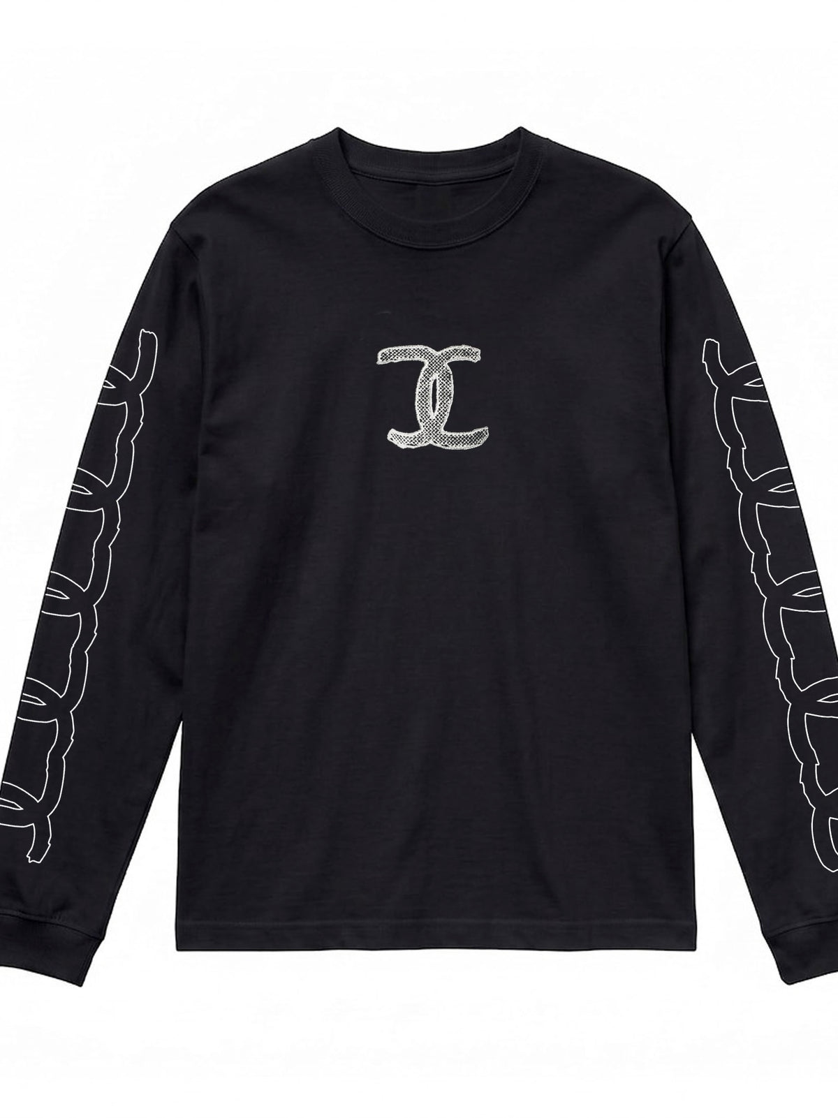 FAKE "CC"LONG SLEEVE TEE(BLACK)