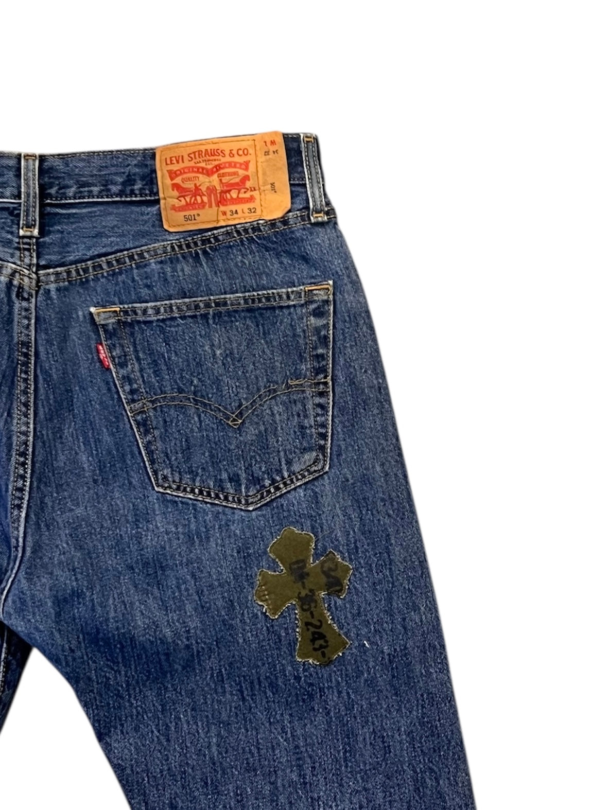 Re:501 Remake Cross Patch 2Way Denim W34