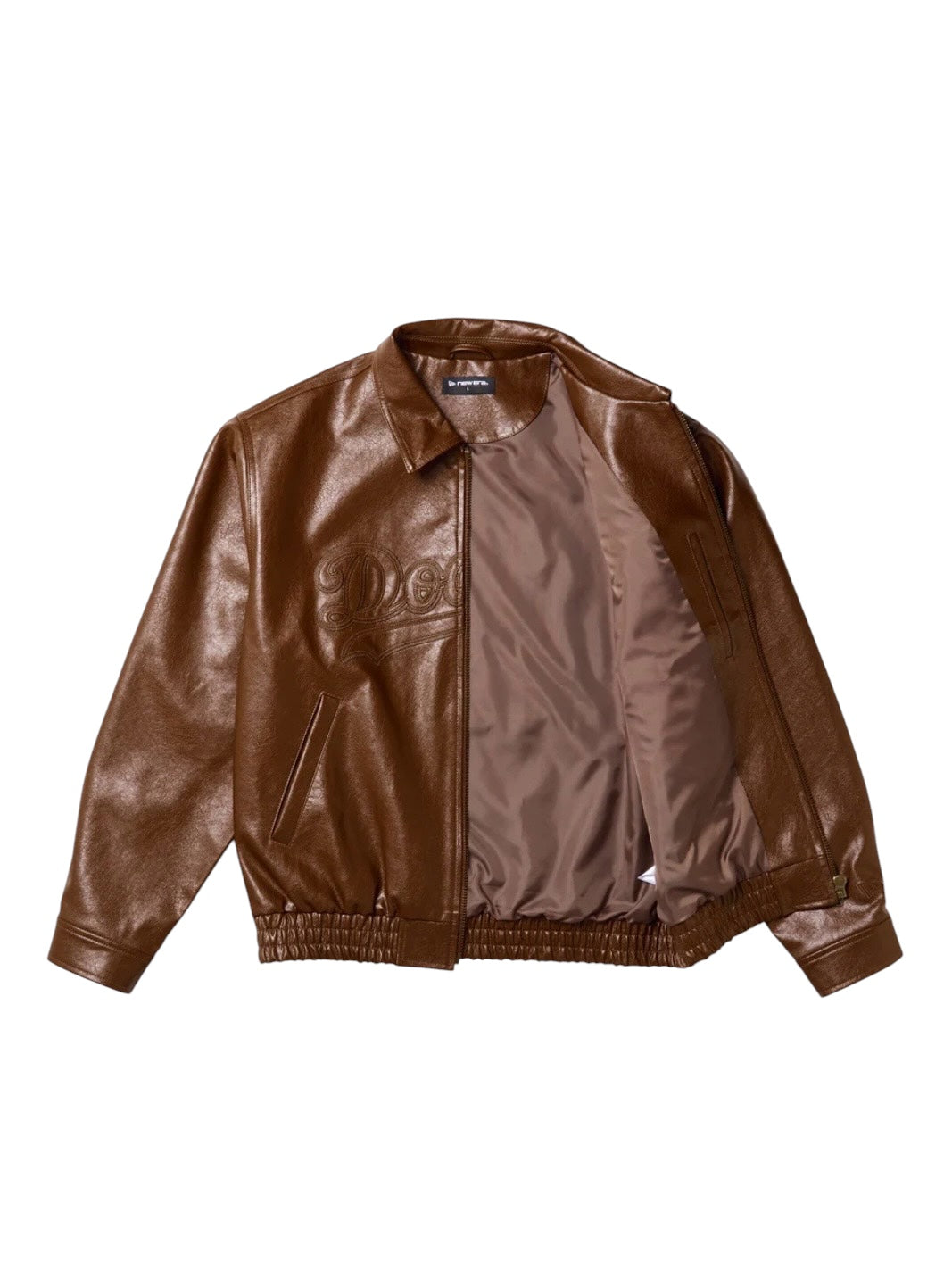 シンセティックレザー ジャケット ロサンゼルス・ドジャース ブラウン