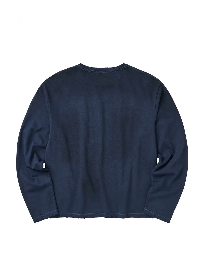 NO FOLLOW LONG SLEEVE T-SHIRT / BLUE