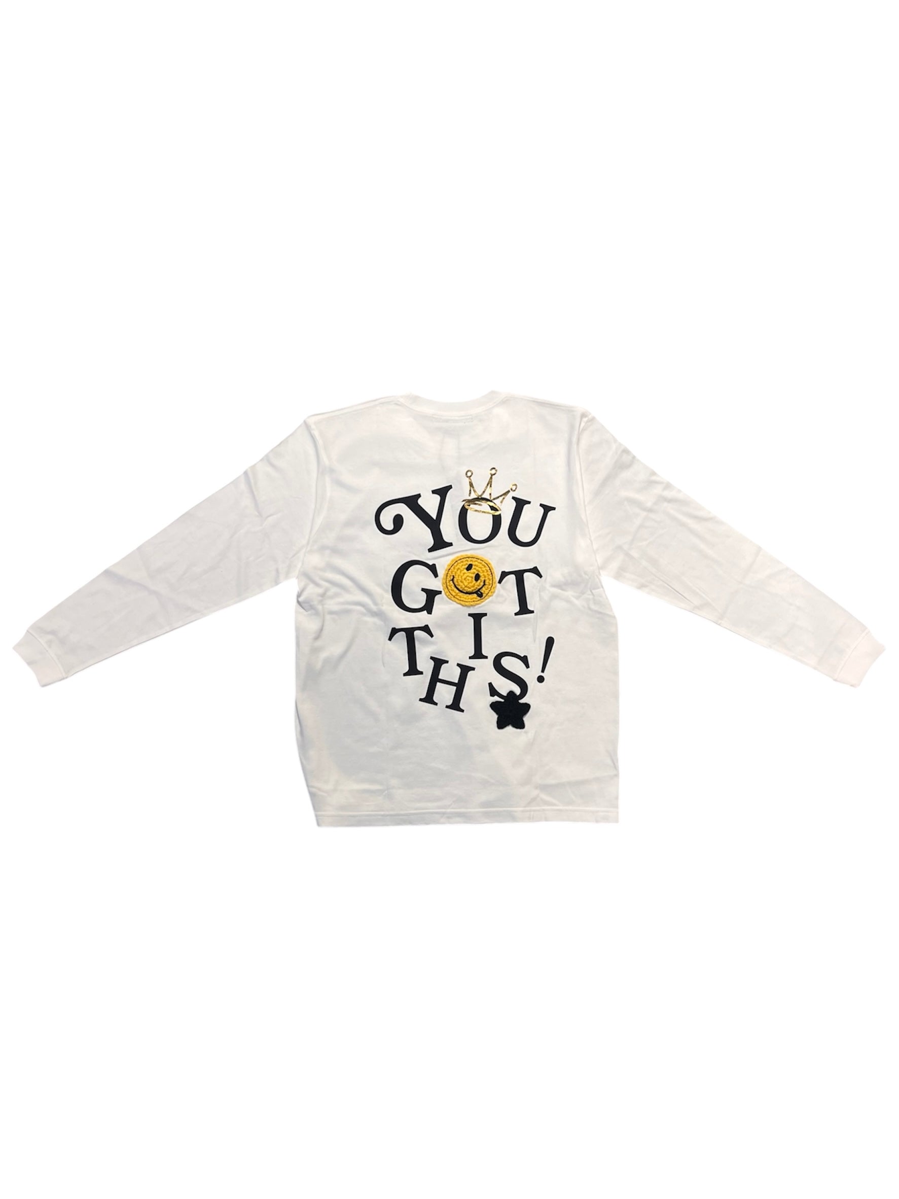 TCパイル スマイリーシークイン ロングスリーブ TｰSHIRT
