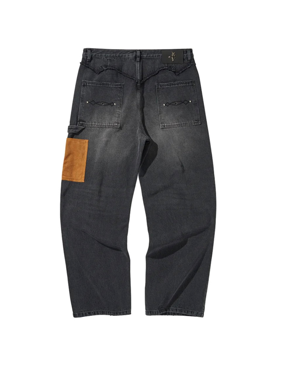 WESTERN DOUBLE KNEE DENIM PANTS