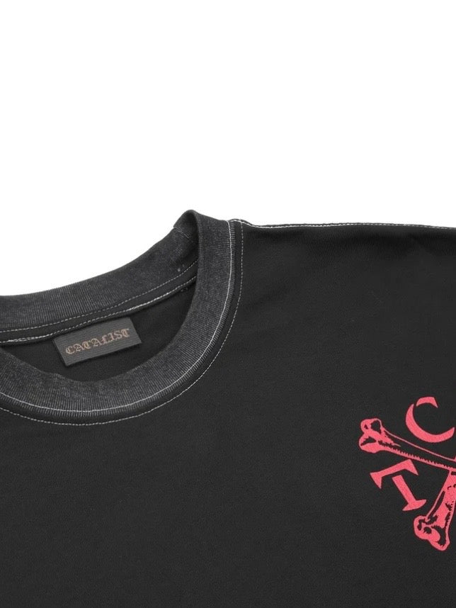 L/S TEE BONE CTLS(BLACK)