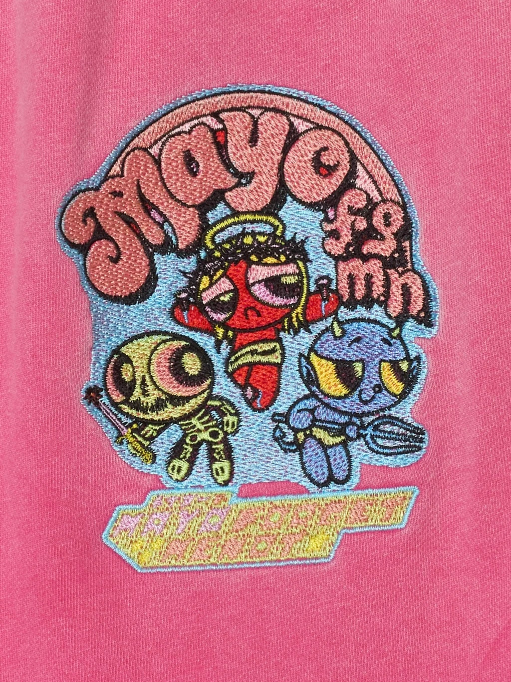 POWERPUFF MAYO EMBROIDERY SWEAT PANTS(PINK)