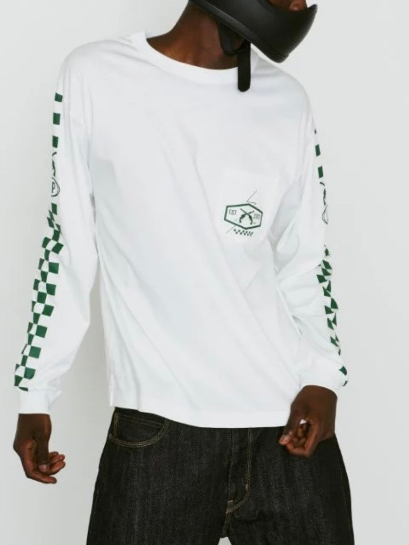 CHECKER FLAG L/S T-SHIRT
